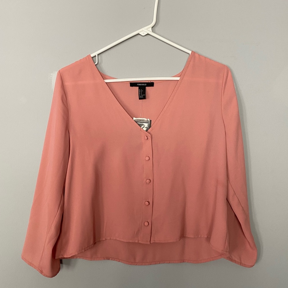 Forever 21 Cropped Blouse size Small